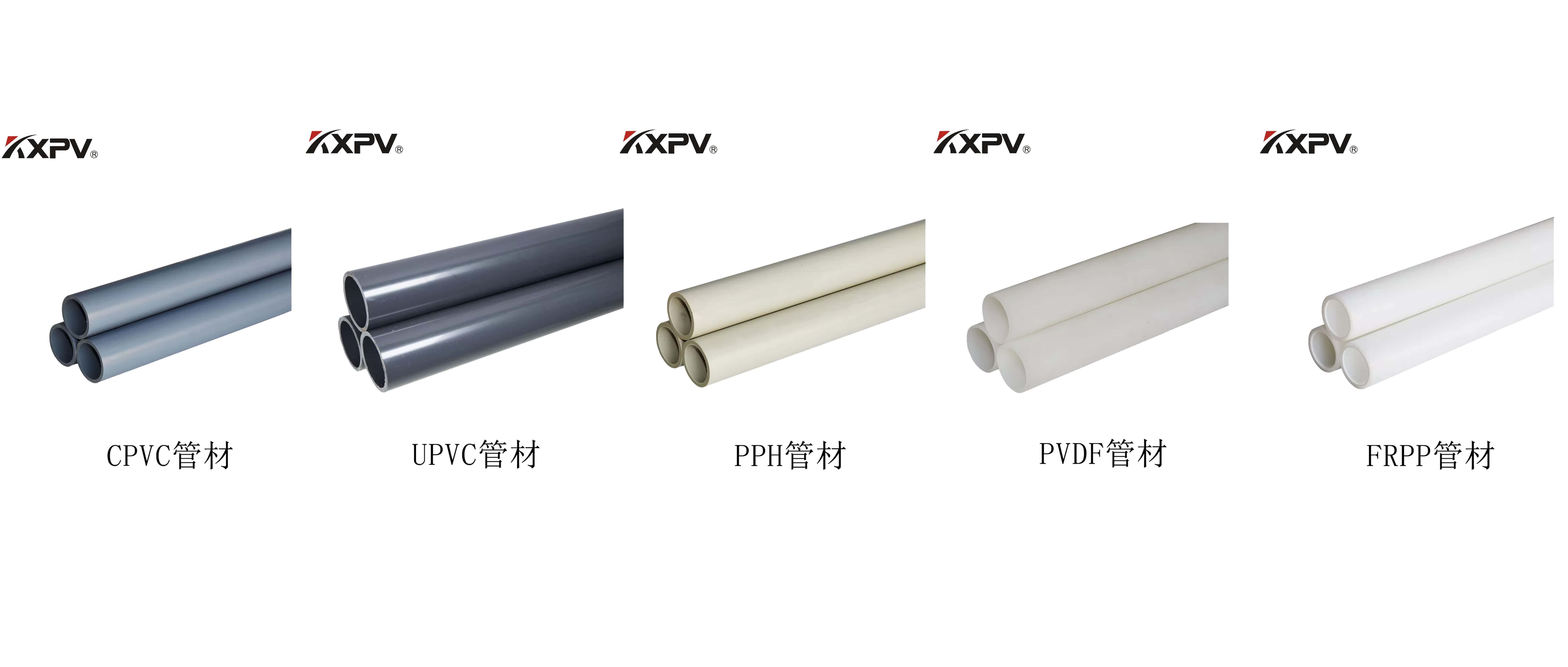 PVC、CPVC、UPVC、PP、FRP的區(qū)別及特點